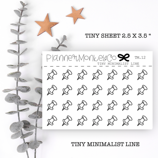 TM.12 | Push Pin Tiny Sheet (minimal)