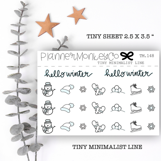TM.148 | Minimalist Winter Doodles (Minimal)