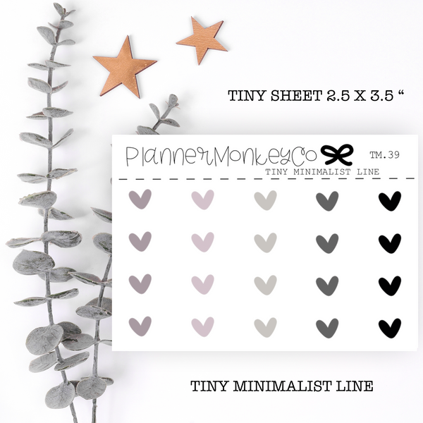 TM.39 | Neutral Heart Mix Tiny Sheet (minimal)