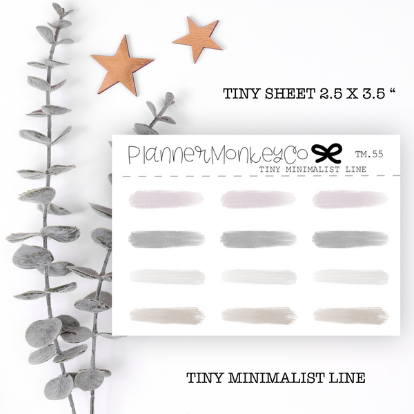 TM.55 | Simple brush strokes tiny sheet (minimal)