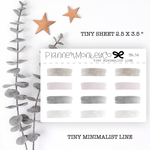 TM.56 | Chunky brush strokes tiny sheet (minimal)