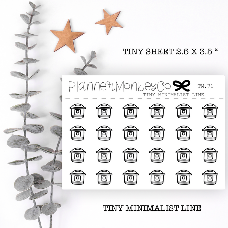 TM.71 | Croc Pot Tiny Sheet (minimal)