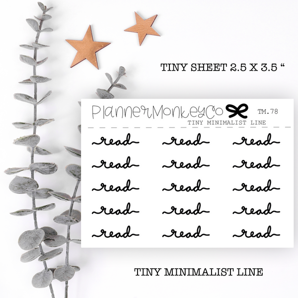 TM.78 | Read Script Tiny Sheet (minimal)