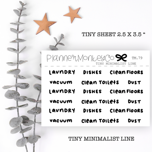 TM.79 | Chore Script Tiny Sheet (minimal)