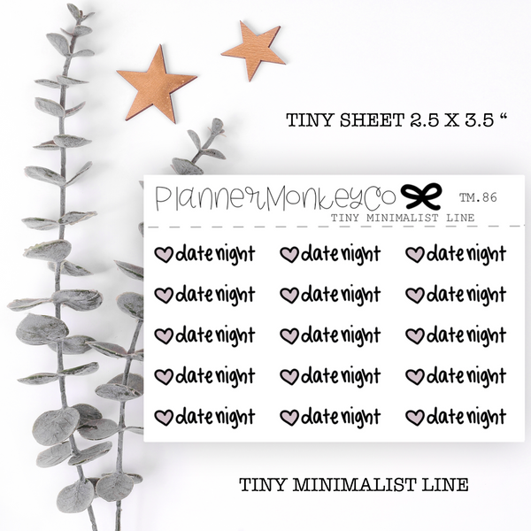 TM.86 | Date Night Tiny Sheet (minimal)