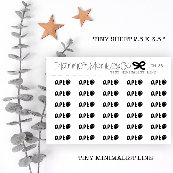 TM.88 | Appointment Tiny Sheet (Minimal)