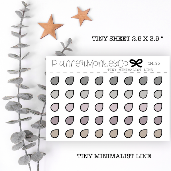 TM.95 | Neutral Tear Drop Tiny Sheet (minimal)