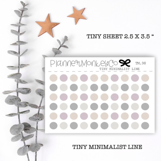 TM.98 | Cute Minimal Dot Stickers Tiny Sheet (minimal)