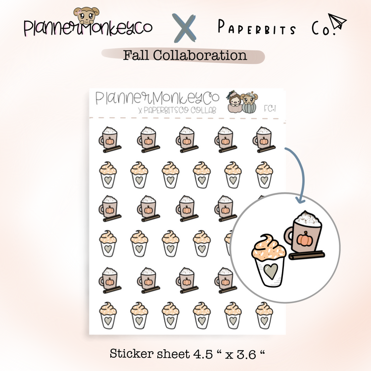 FC.1 | Pumpkin Spiced Latte doodles (Paperbitsco Collab)