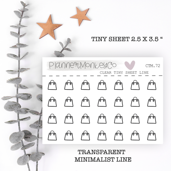 CTM.72 | Minimal Shopping Bag Tiny Sheet (Transparent)