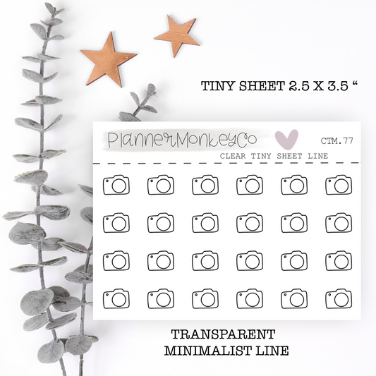 CTM.77 | Minimal Camera Tiny Sheet (Transparent)