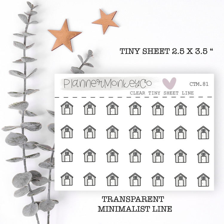 CTM.81 | Minimal House Tiny Sheet (Transparent)