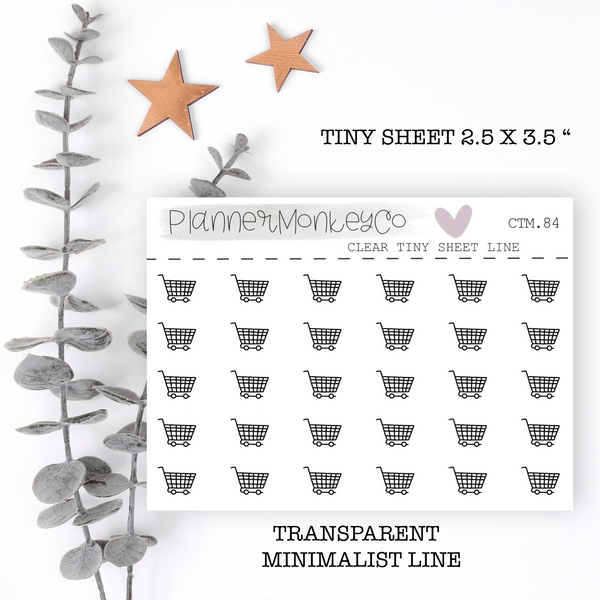 CTM.84 | Grocery Cart Tiny Sheet (Transparent)