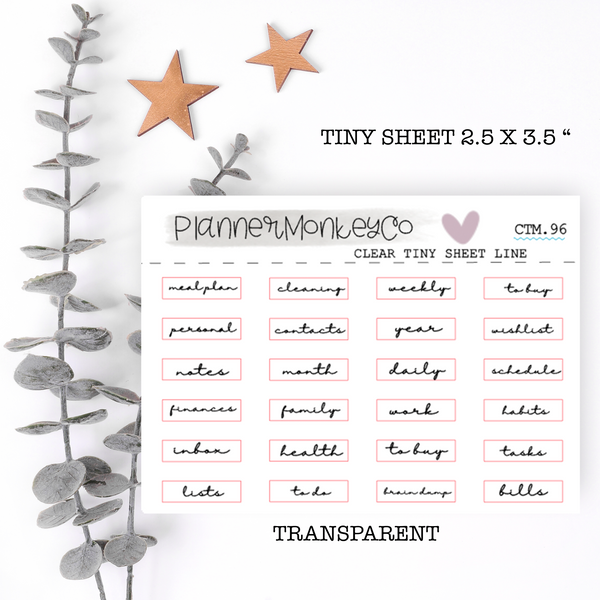 CTM.96 | Minimal Script Tab Labels (Transparent)