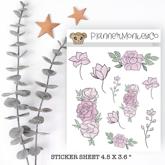 D43 | Forgiveness florals deco sheet