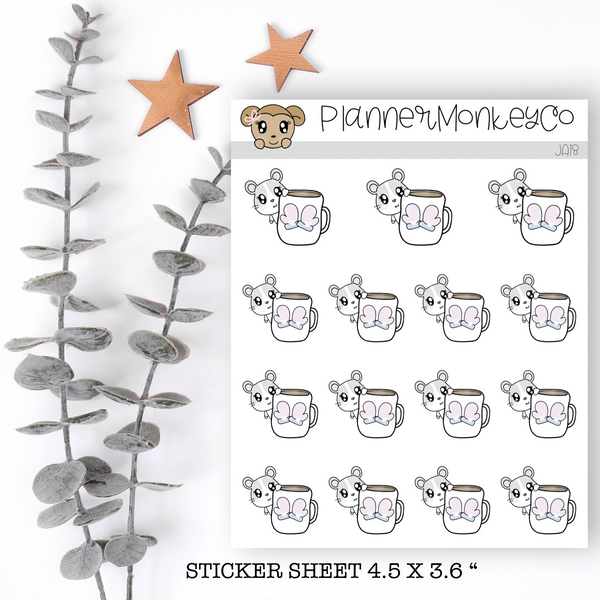 JA18 | Aria Winter Hot Cocoa / Coffee Mug (Hamster)