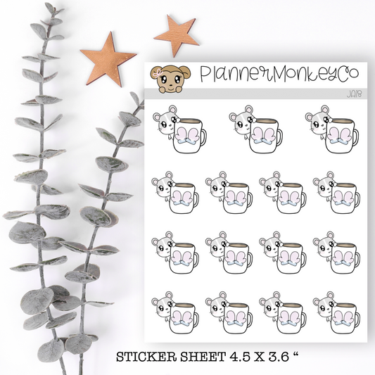 JA18 | Aria Winter Hot Cocoa / Coffee Mug (Hamster)