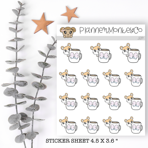 JA19 | Jack Winter  Hot Cocoa / Coffee Mug (Hamster)
