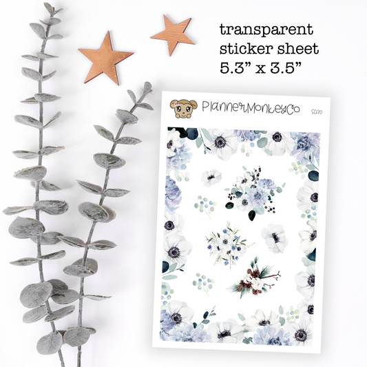 SA.30 |  Winter Floral Deco Sampler (Transparent)