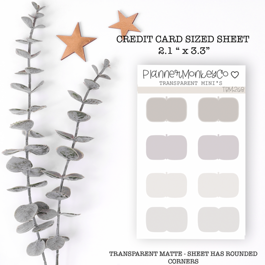 TBM.268 | " Freely Noted Collection "  Tabs Mini Sheet (Transparent)