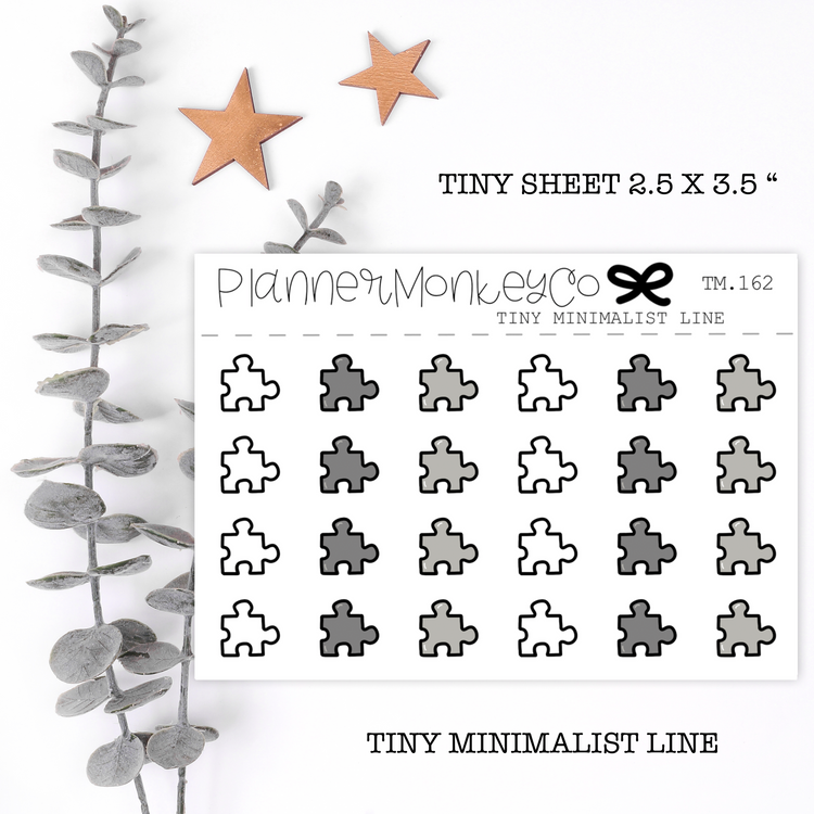 TM.162 | Minimal Puzzle Piece Tiny Sheet (minimal)