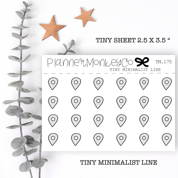 TM.175 | Location Pin Tiny Sheet (Minimal)