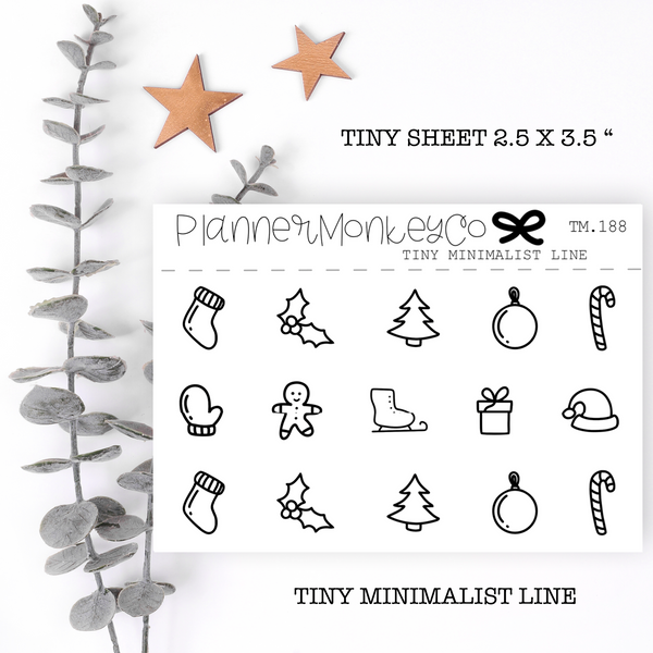 TM.188 | Minimal Christmas Tiny Sheet 2.0 (Minimal)