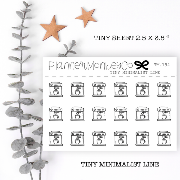 TM.194 | Espresso Machine Tiny Sheet (Minimal)