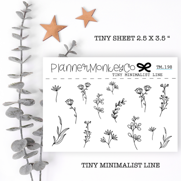 TM.198 | Dainty Floral Tiny Sheet (Minimal)