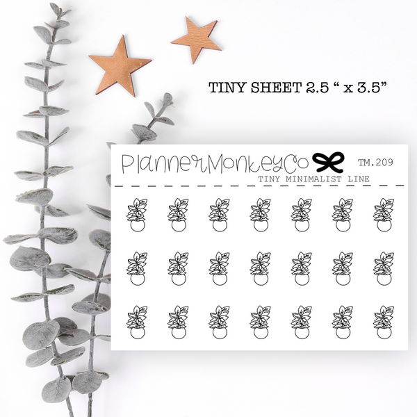 TM.209 | Plant Doodle Tiny Sheet (Minimal)