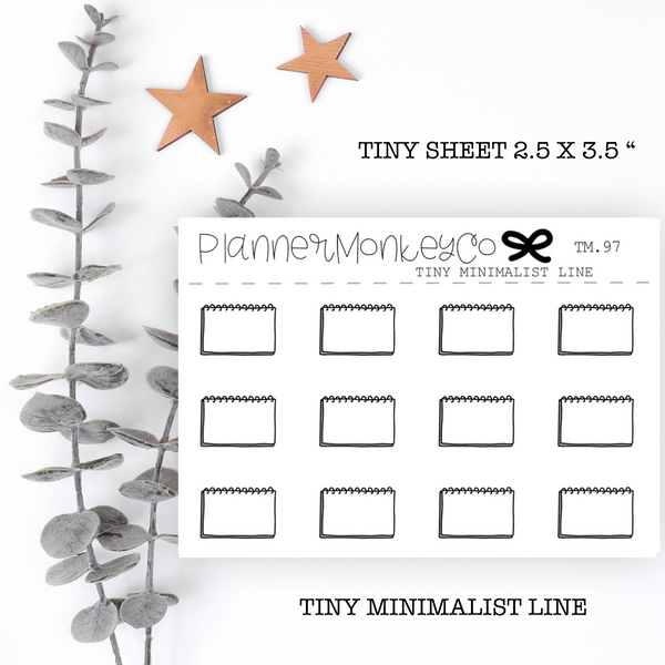 TM.97 |  Minimal Note Boxes Tiny Sheet (minimal)